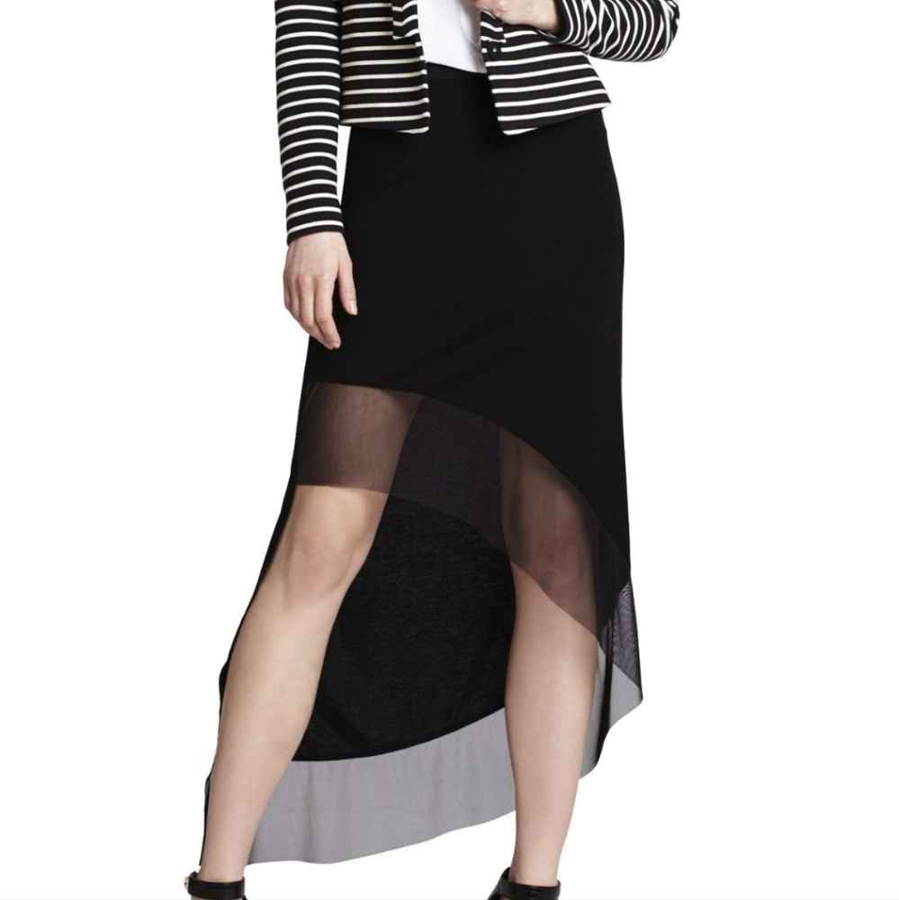 BCBG Maxazria Erin Asymmetrical Skirt Size M